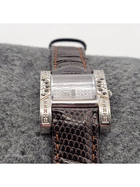 Croton Diamond Case Watch Quartz Sapphire Crystal & Diamonds * NEEDS BATTERY main image 10